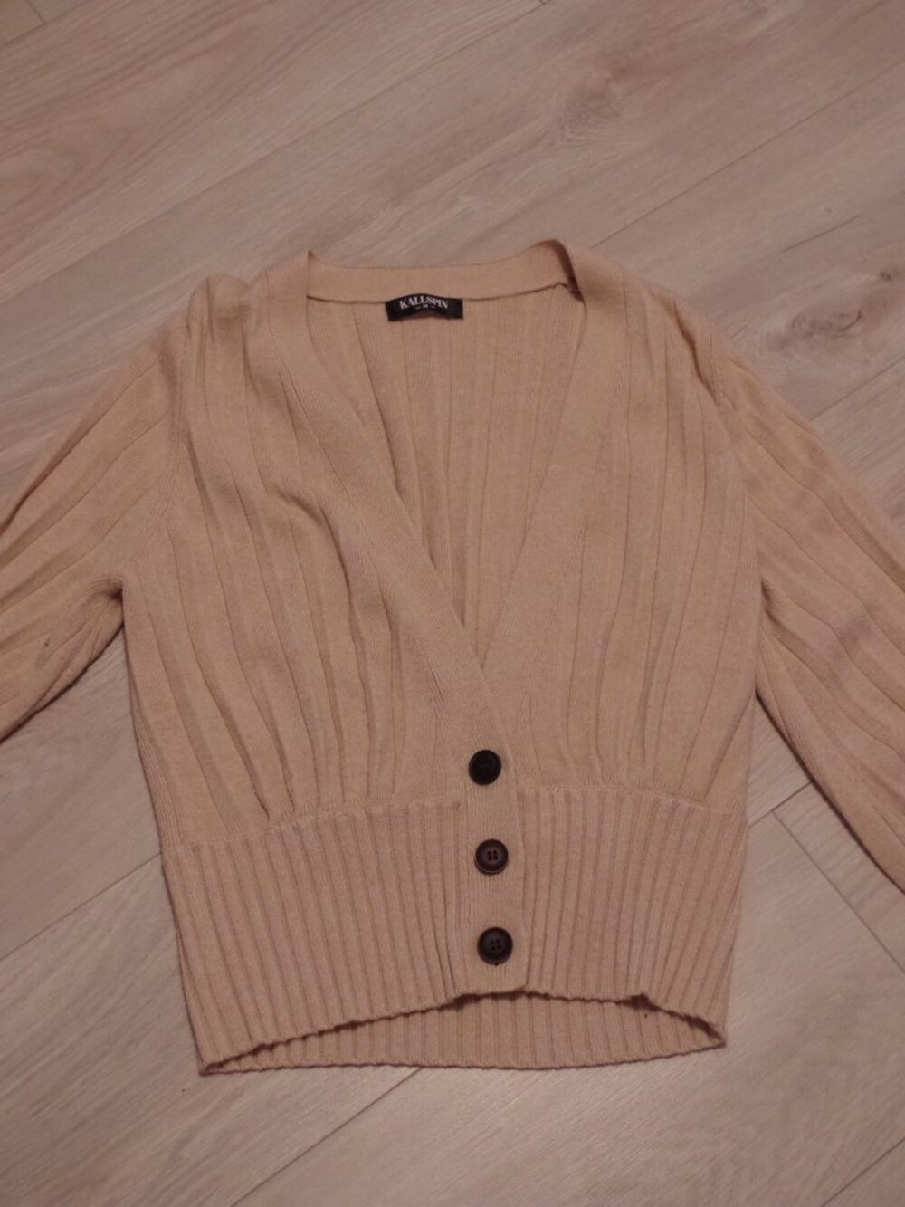 Ladies Sweater By KallSpin Cardigan Cashmere Wool Blend